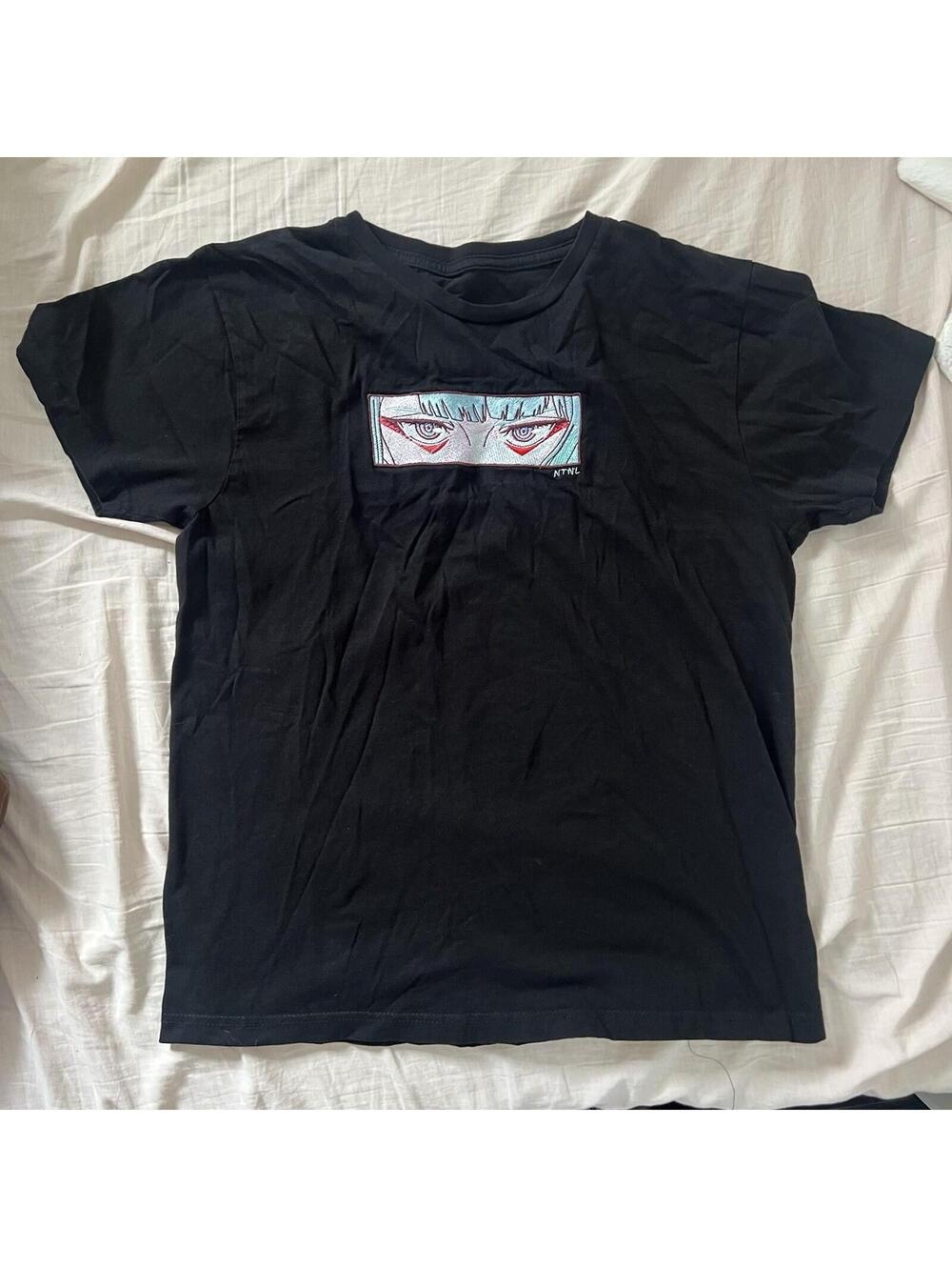 NTNL No Tomorrow No Lyfe Lucy Cyberpunk Embroidered T-Shirt Black Men’s Medium